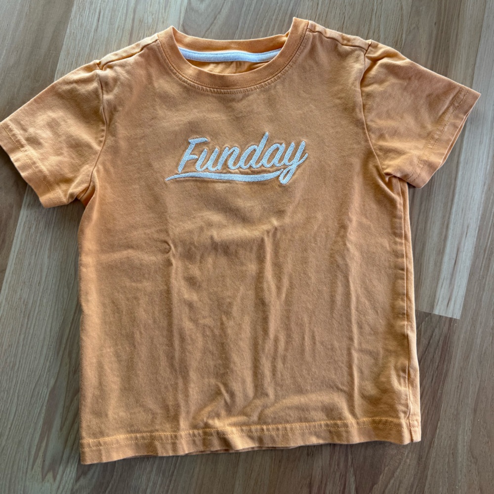 Janie and Jack Orange 'Funday' Tee